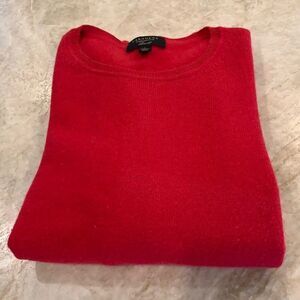 Red Cashmere Sweater As Is